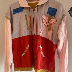 Jakpac reversible jacket S/M retro 80's